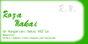 roza makai business card